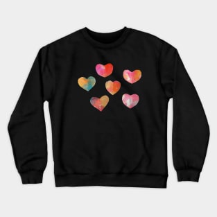 Watercolor hearts Crewneck Sweatshirt